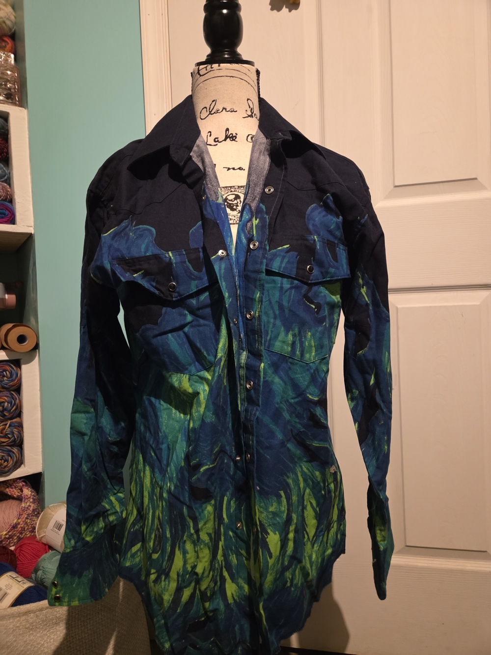 Vintage Wrangler Dress Shirt M